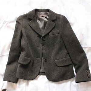 Prendang Dark Gray Wool Blend Blazer